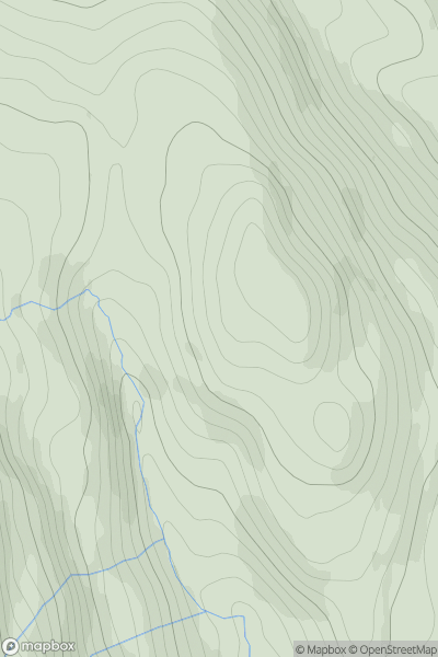 Thumbnail image for Monadh Beag [Loch Fyne to Bute and the Firth of Clyde] showing contour plot for surrounding peak